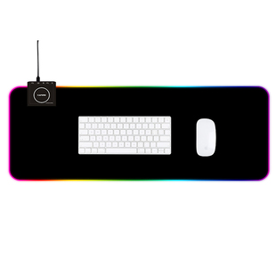 CAPERE(铠雷)无线充发光鼠标垫 电脑键盘垫RGB电竞大号防滑游戏垫