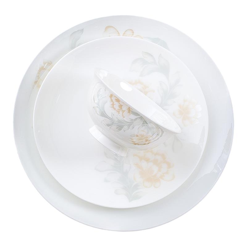 自由组合骨瓷餐具中式碗碟