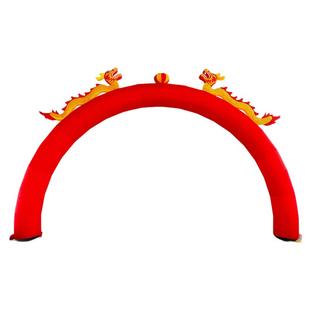 气模定做广告活动门拱婚庆开业庆典充气双龙拱门气球彩虹门气拱门