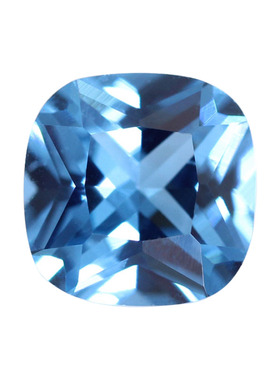 肥正方120#蓝尖晶石枕形裸石 进口合成蓝宝石钻戒主石仿钻饰品DIY