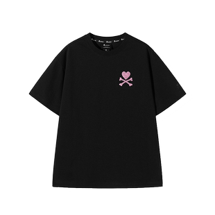 tokidoki潮牌基础立体logo绣花男士短袖T恤女简约时尚高级感上衣