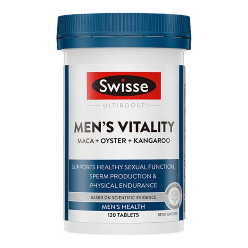 澳洲 Swisse男士活力片淫羊藿玛咖牡蛎生蚝袋鼠精玛卡