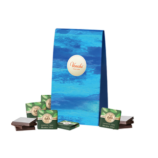 Venchi薄荷树莓牛奶黑巧克力方片多口味礼袋进口高端零食节日礼物