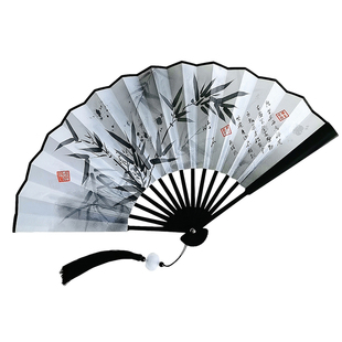 九寸水墨国画古风折扇绢布双面扇子书法扇面国风氛围感拍照道具夏