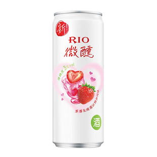 RIO锐澳预调鸡尾酒微醺rio草莓乳酸菌3度少女低度气泡果酒6罐装