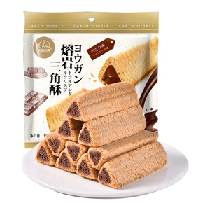 不多言熔岩三角酥金字塔巧克力夹心饼干儿童解馋小零食整箱大礼包