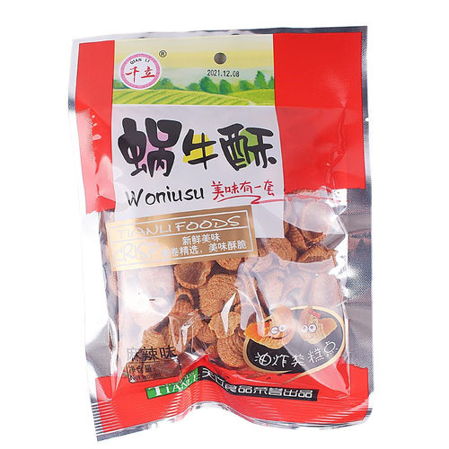 千立蜗牛酥80g麻辣味8090怀旧小零食油炸类零食膨化休闲食品小吃