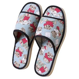 手工棉布拖鞋卡通静音男女学生泡沫底鱼嘴家居春夏秋季木地板拖鞋