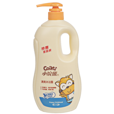 小浣熊儿童牛奶滋润沐浴露1000ml