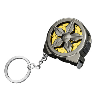 胜达迷你镂空小卷尺2米小型不锈钢加厚钥匙扣便携小巧米尺钢卷尺