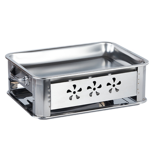 304不锈钢烤鱼炉商用烤鱼盘家用碳烤炉无烟木炭炉酒精炉桌面海鲜