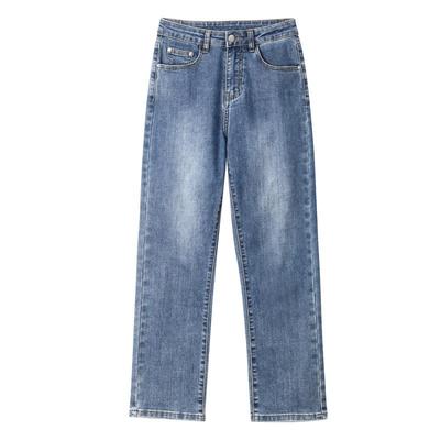 直筒牛仔裤女2025新款高腰显瘦