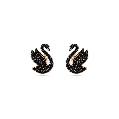 黑色耳钉Swarovski/施华洛世奇