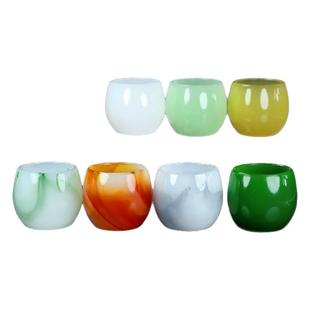 茶杯2026新款高端羊脂玉石男女士款聚财泡茶专用精致品茗主人杯单