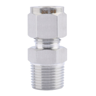 直通终端外螺纹双卡套接头