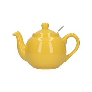 London Pottery 田园1200ml黄色茶壶带滤网英式泡茶壶壶创意礼物
