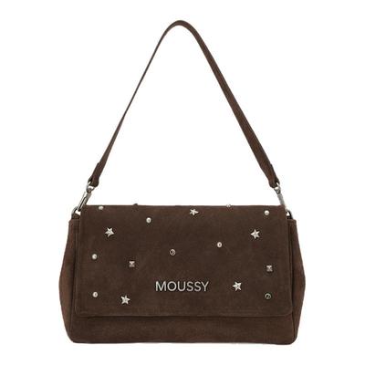 MOUSSY彩色铆钉翻盖包