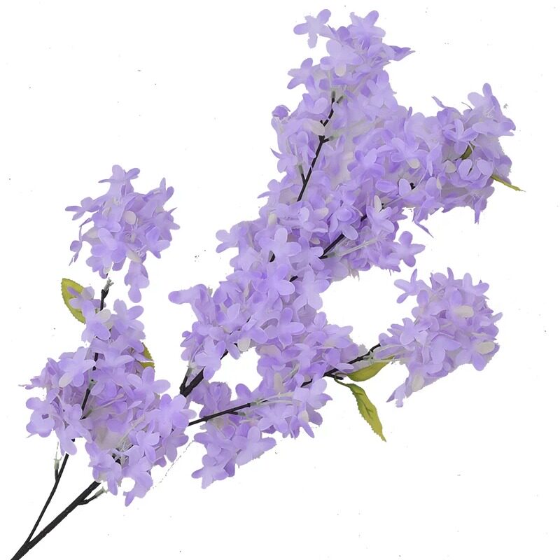 仿真丁香花枝十字樱花枝园艺装饰