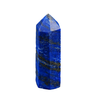 天然水晶六棱柱摆件单尖4-5cm宝石消磁白粉紫黄红黑蓝色原矿打磨