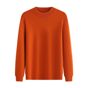 【可机洗加厚含羊毛的针织衫】霞湖世家毛衣男女圆领打底秋冬065