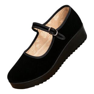 老北京布鞋女款官方旗舰店正品女鞋2026新款春季软底防滑工作鞋子