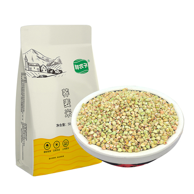 1鲜农子 东北荞麦米 500g小包装 2.5kg三角麦