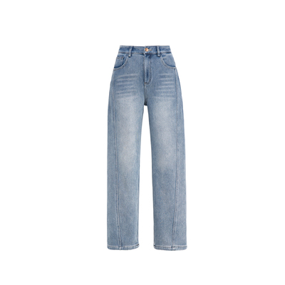 2025新款弯刀牛仔裤女款