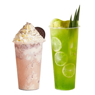 一次性杯子纸杯塑料杯奶茶注塑杯印logo定金定制定做办公杯子订做