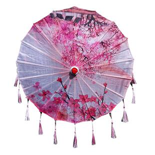 儿童伞流苏伞防晒女童古风伞古典古装伞演出古装汉服中国风油纸伞