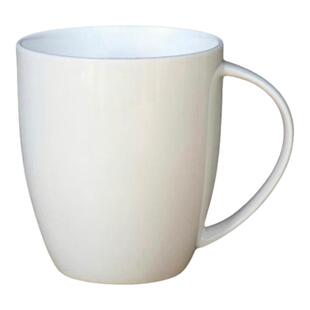外贸出口纯白骨瓷马克杯早餐杯咖啡杯 陶瓷大水杯牛奶杯可定制