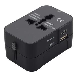 全球通用旅行转换插头多功能USBtypeC充电口便携欧洲美国英国泰国