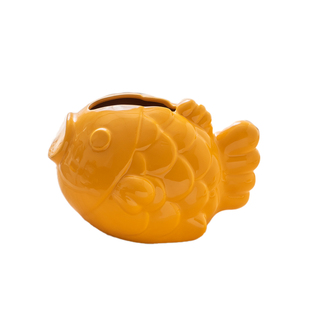 创意陶瓷纸巾盒高级年年有鱼锦鲤客厅茶几摆件家用抽纸盒乔迁礼物