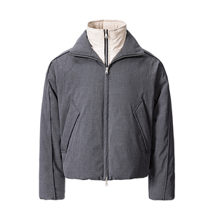 CATSSTAC 云图假两件羽绒服男 cleanfit 新国标90白鸭绒 锁温保暖