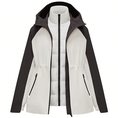 波司登户外三合一冲锋衣鹅绒服女