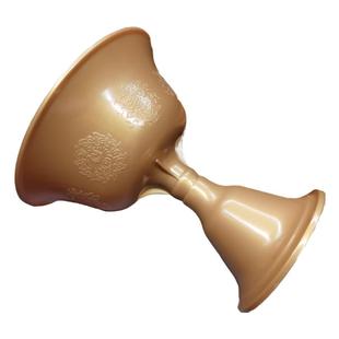 仿铜金杯八供杯酥油灯塑料灯座供佛蜡烛台家用供杯放8小时莲花灯