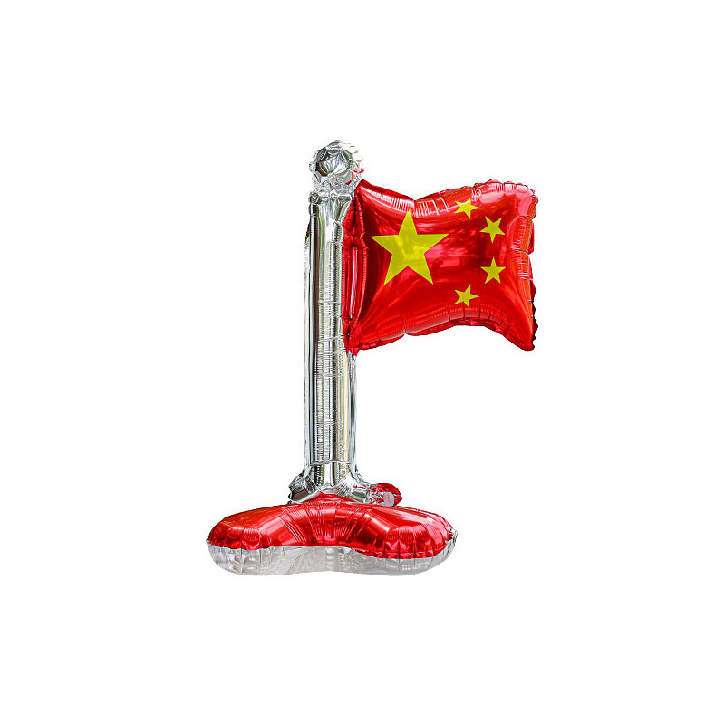 国庆节喜庆红桌面摆件气球