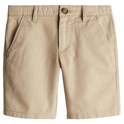 HM童装儿童男童裤子春季英伦风棉质松紧腰直筒短裤1270438