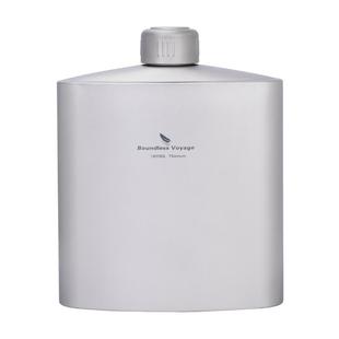 必唯纯钛户外水壶大容量1.4L单层露营装白酒壶随身便携式徒步水瓶