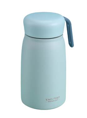 美客手提杯可爱大肚保温杯 便携式 小清新情侣水杯 厂家直供350ml