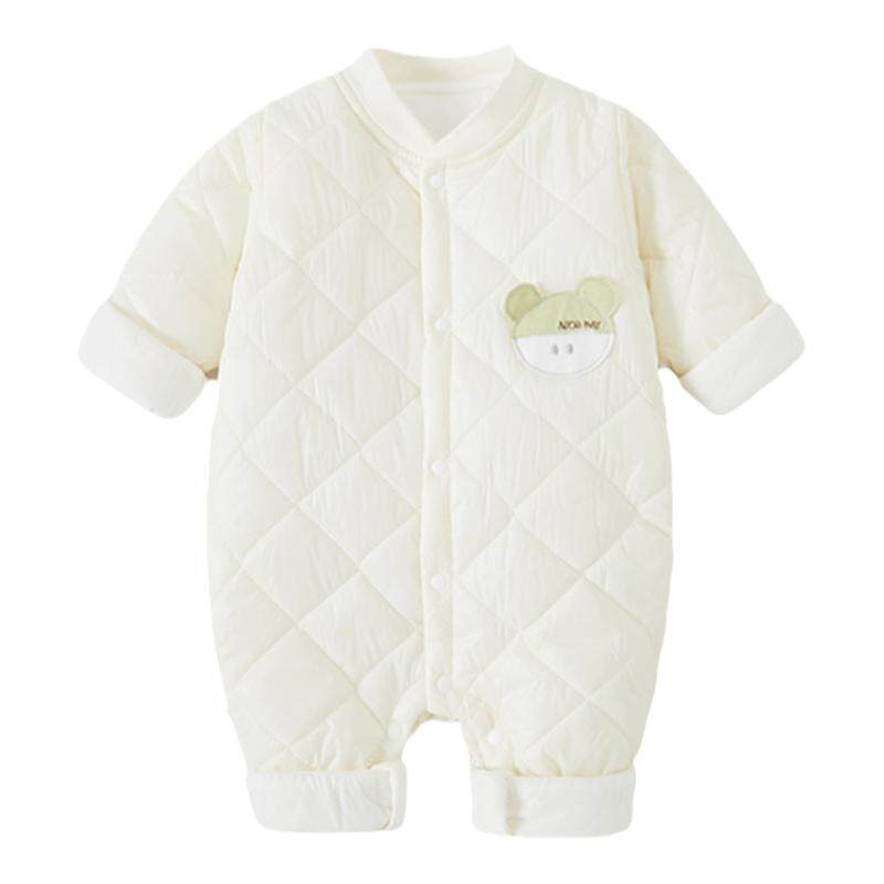 薄夹棉连体衣保暖衣宝宝棉服棉衣