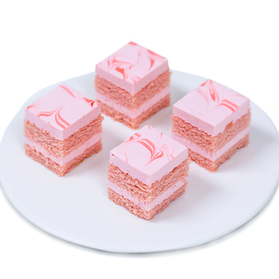 冷冻奥昆慕斯蛋糕甜品西点摆摊小方块茶点心下午茶歇自助餐商用批