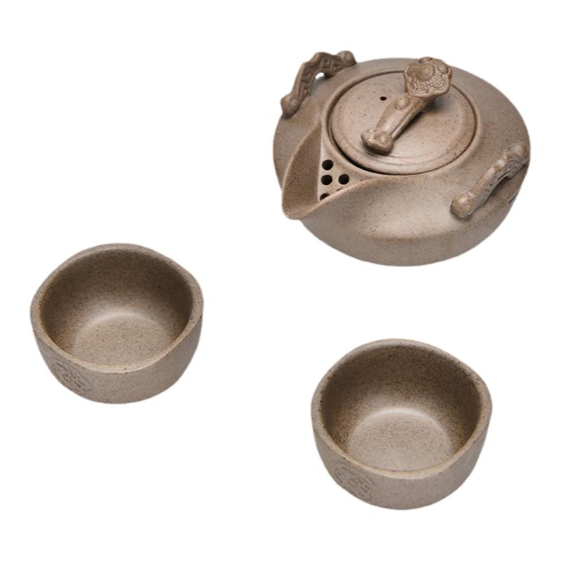 粗陶家用泡茶壶手抓壶茶具套装