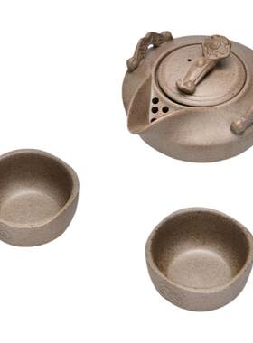 粗陶家用泡茶壶手抓壶茶具套装