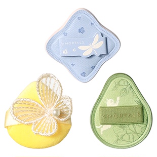 尔木萄艺术家花园系列MINI迷你粉扑拇指粉扑上妆遮瑕修容3枚装