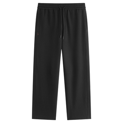 【商场同款】太平鸟男装 2026年春季新款黑色抽绳休闲裤B2GMG1158