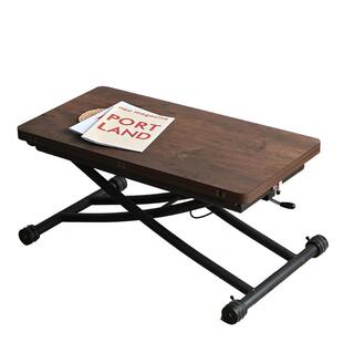 冠喻茶几餐桌两用移动升降折叠长方形家用客餐厅现代简约创意饭桌