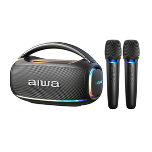 aiwa爱华AH22旗舰店便携ktv蓝牙音响一体户外家用K歌音箱带麦克风