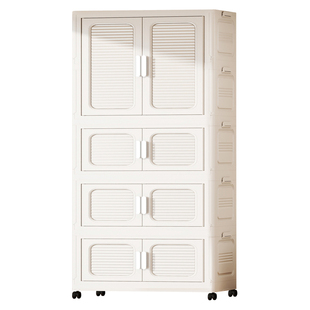 加厚宝宝免安装衣柜折叠儿童衣物收纳柜婴儿小衣橱塑料家用储物柜