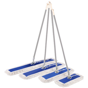 大号尘推超宽平板拖把酒店工厂棉线长排拖把家用一拖净平板大拖布