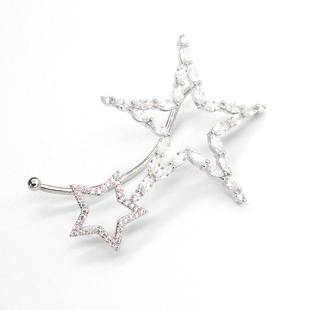 精灵耳挂耳饰镶钻耳廓夹高级感耳夹星星无耳洞森系超仙网红耳环